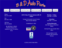 Tablet Screenshot of banddusedautoparts.com